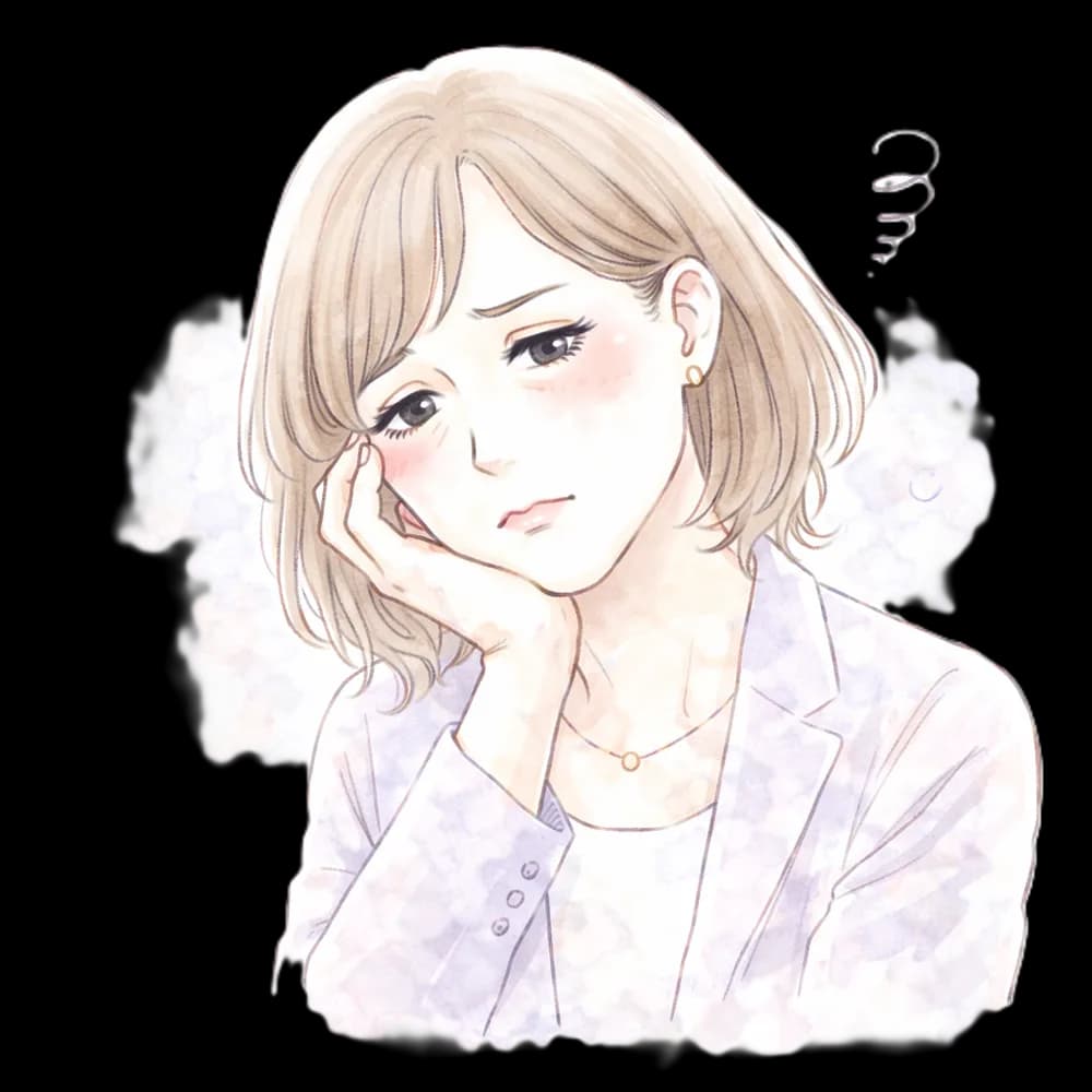 頬杖をつく